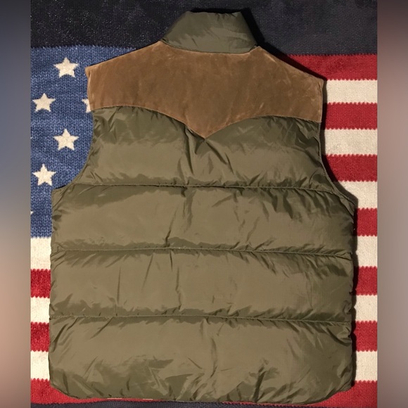 Vintage Ralph Lauren Polo DENIM & And SUPPLY CAMO DOWN REVERSIBLE VEST XL Rlpc 1 - Picture 7 of 16